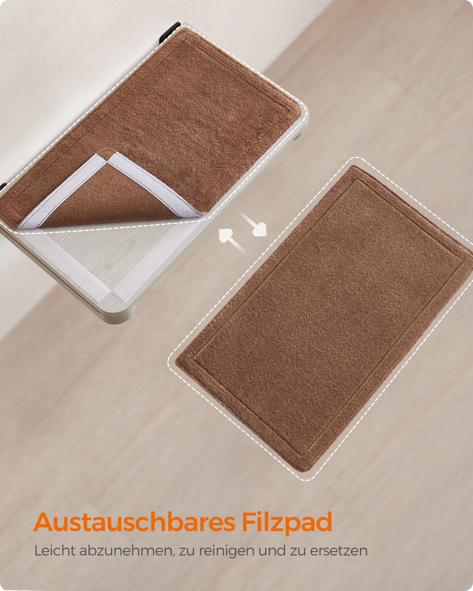 Kassi ronimispuu 47 x 28 x 8 cm pruun 7 Kassi ronimispuu 47 x 28 x 8 cm pruun - Image 7