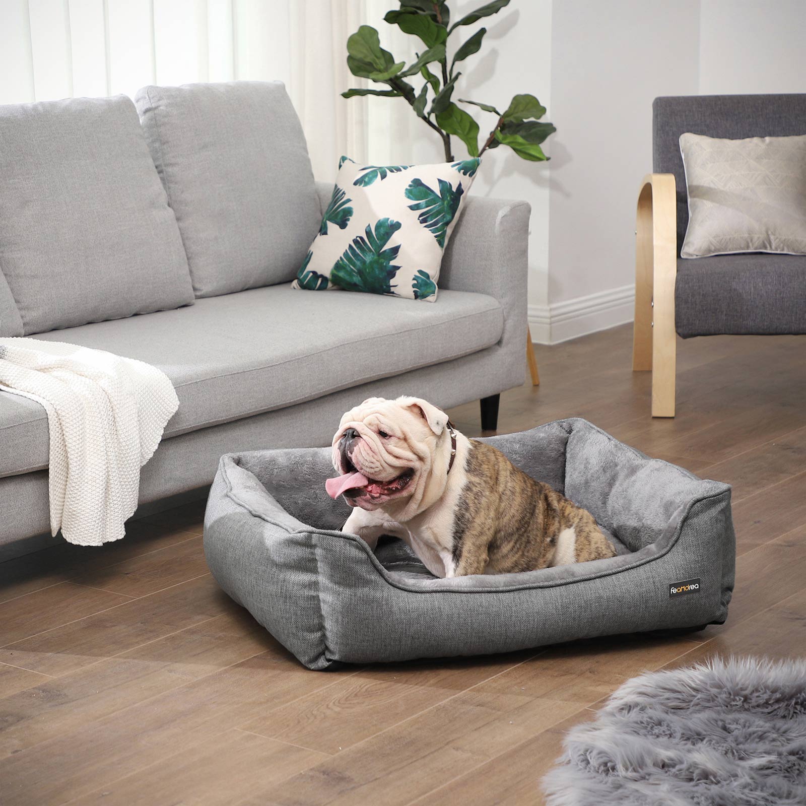 Koera pesa 90 x 25 x 75 cm helehall