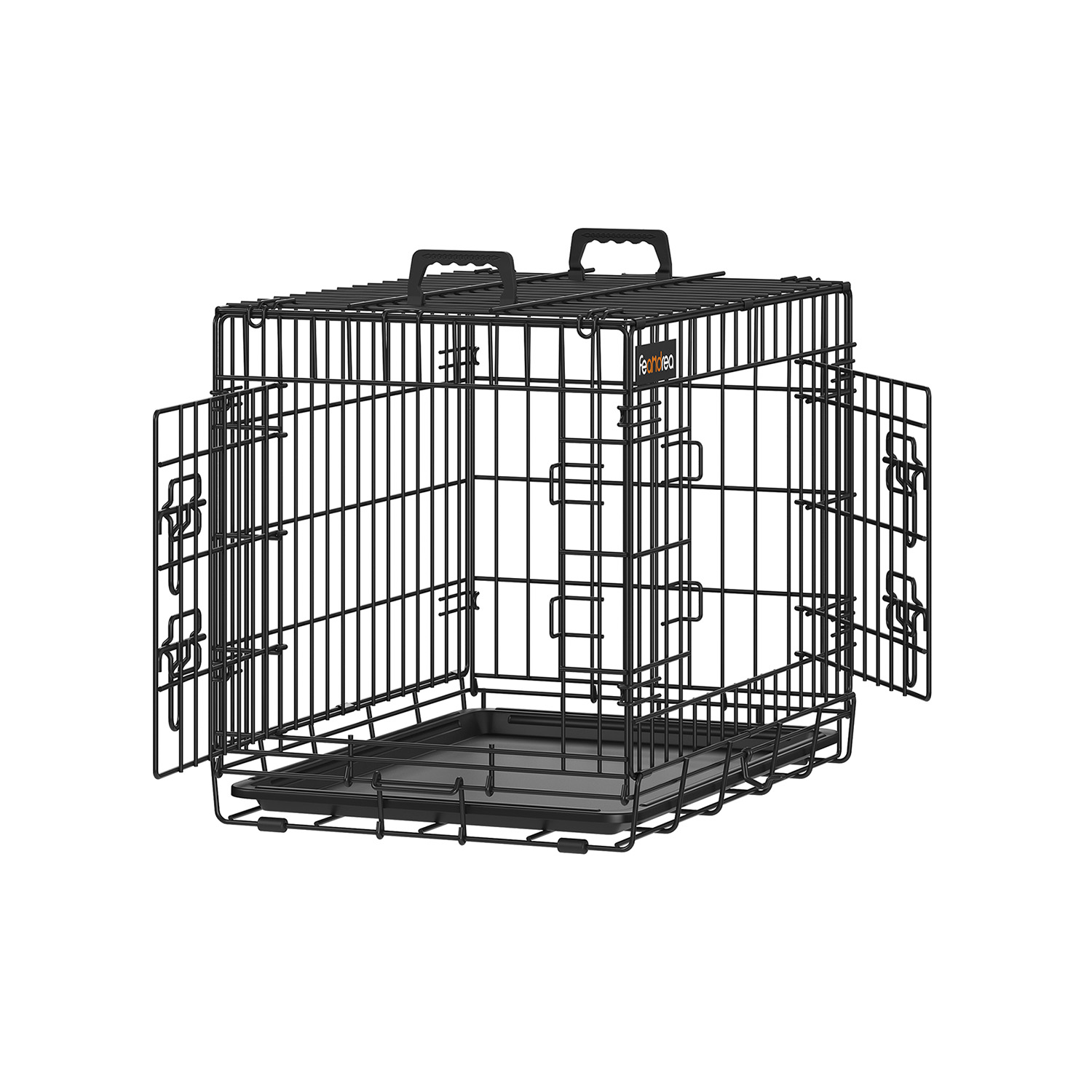 Koera puur 61 x 44 x 51 cm must