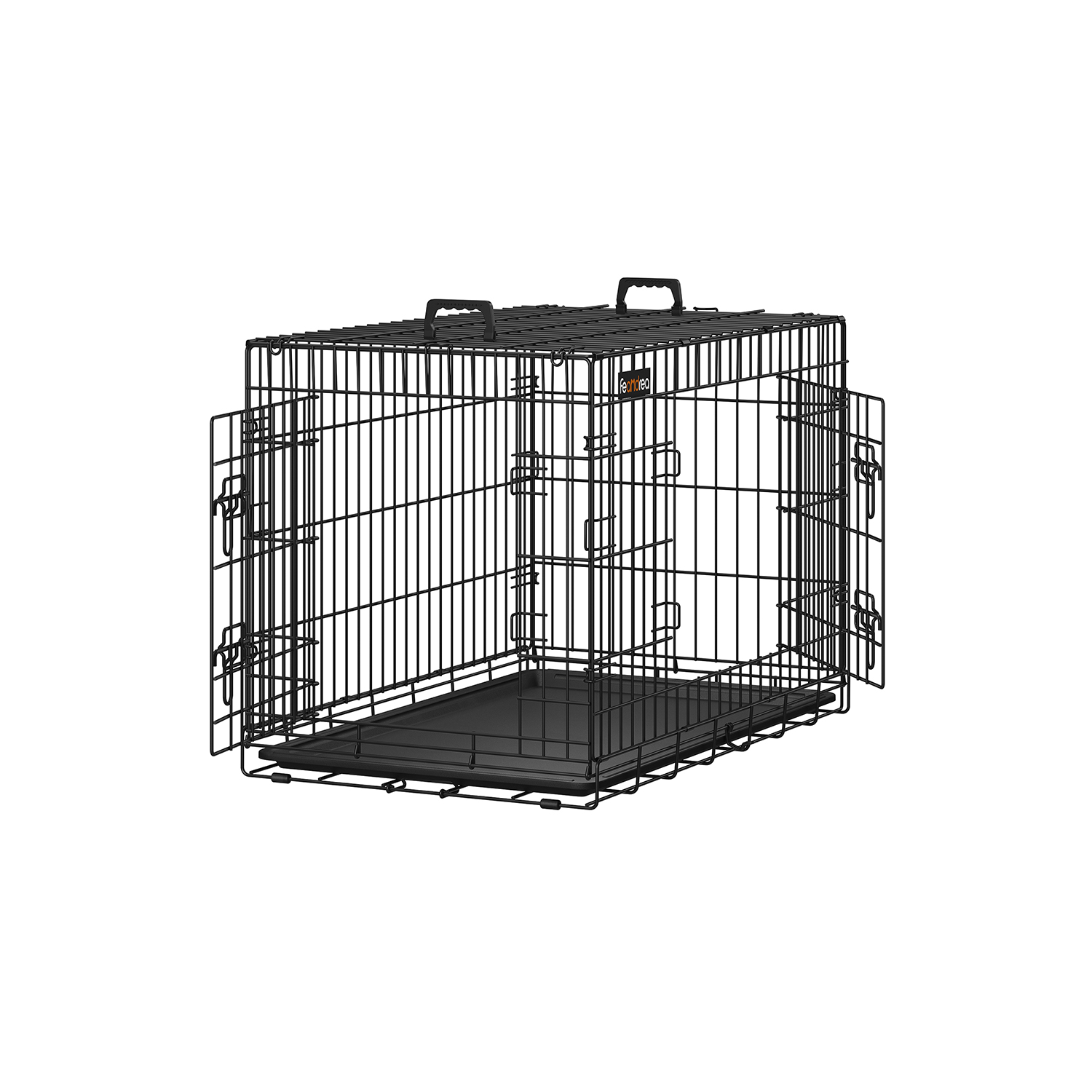 Koera puur XL 91 x 64 x 58 cm must