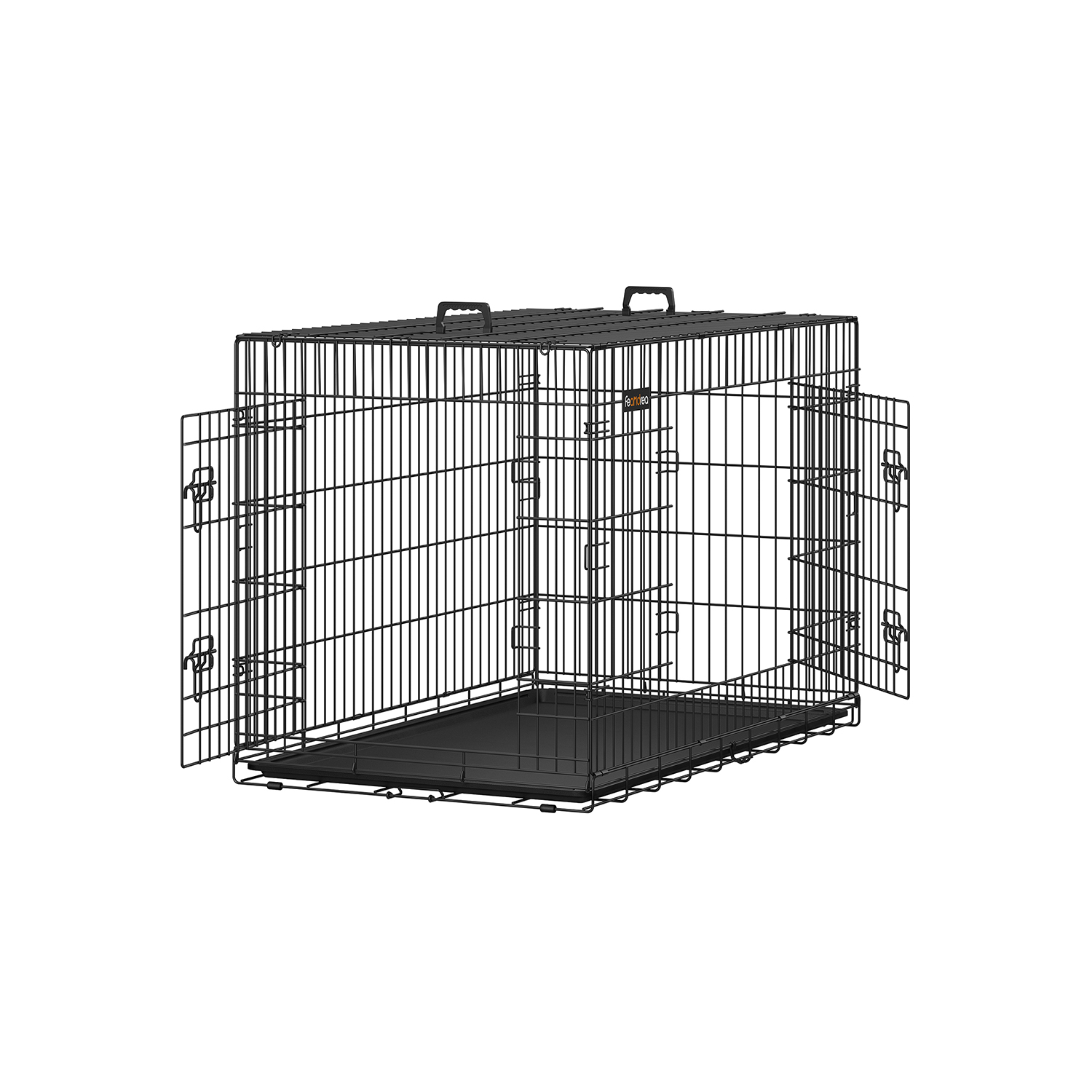 Koera puur XXXL 122 x 81 x 76 cm must