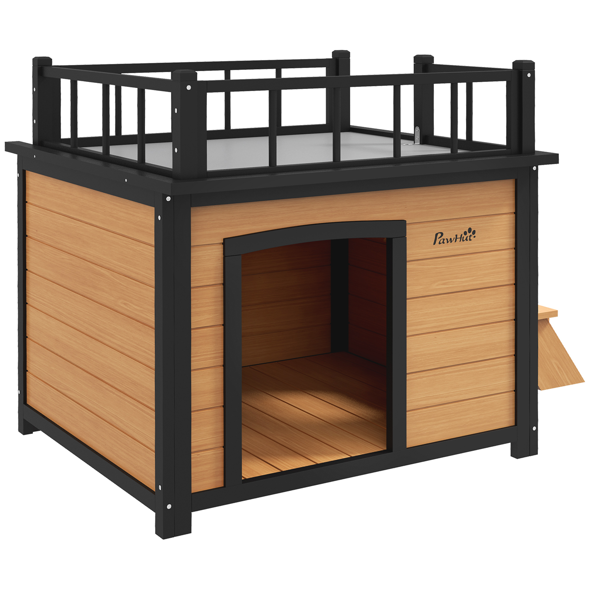 Koerakuut terrassiga 121x77x78cm pruun