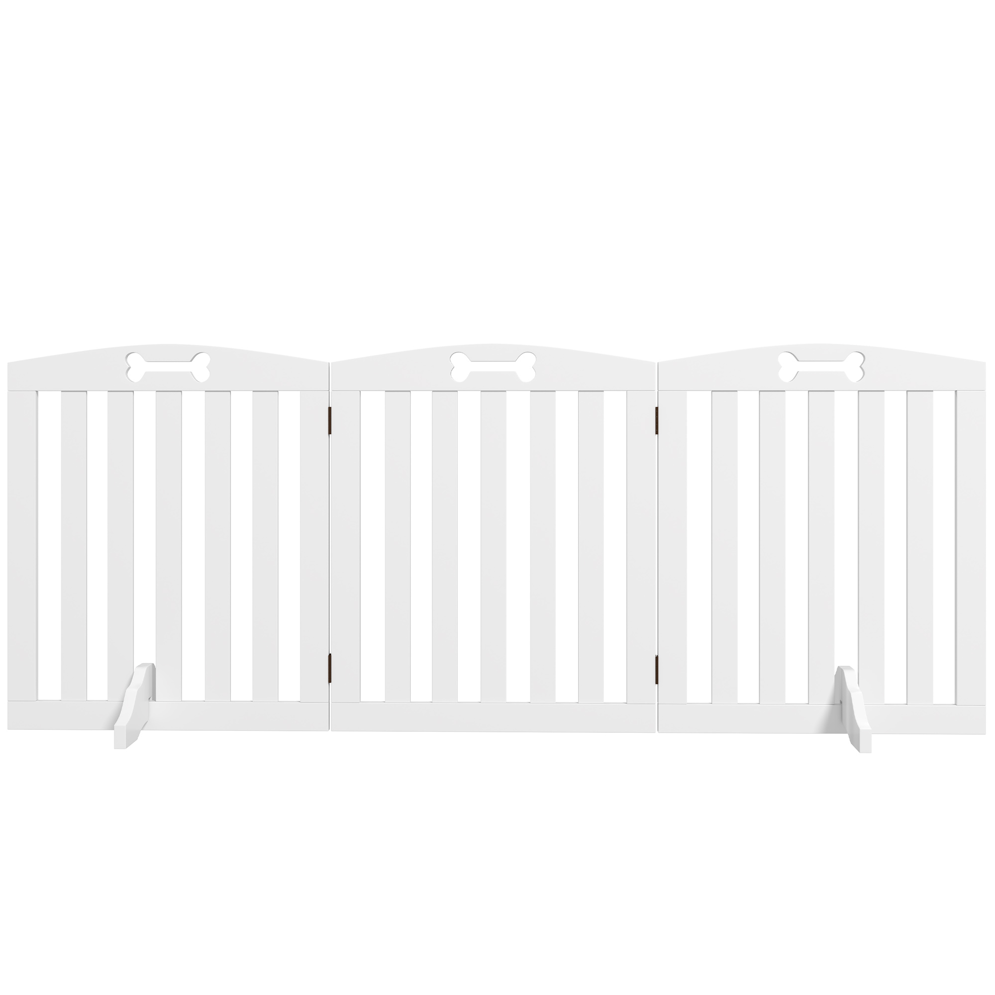 Turvavärav koertele 155 x 61 cm valge