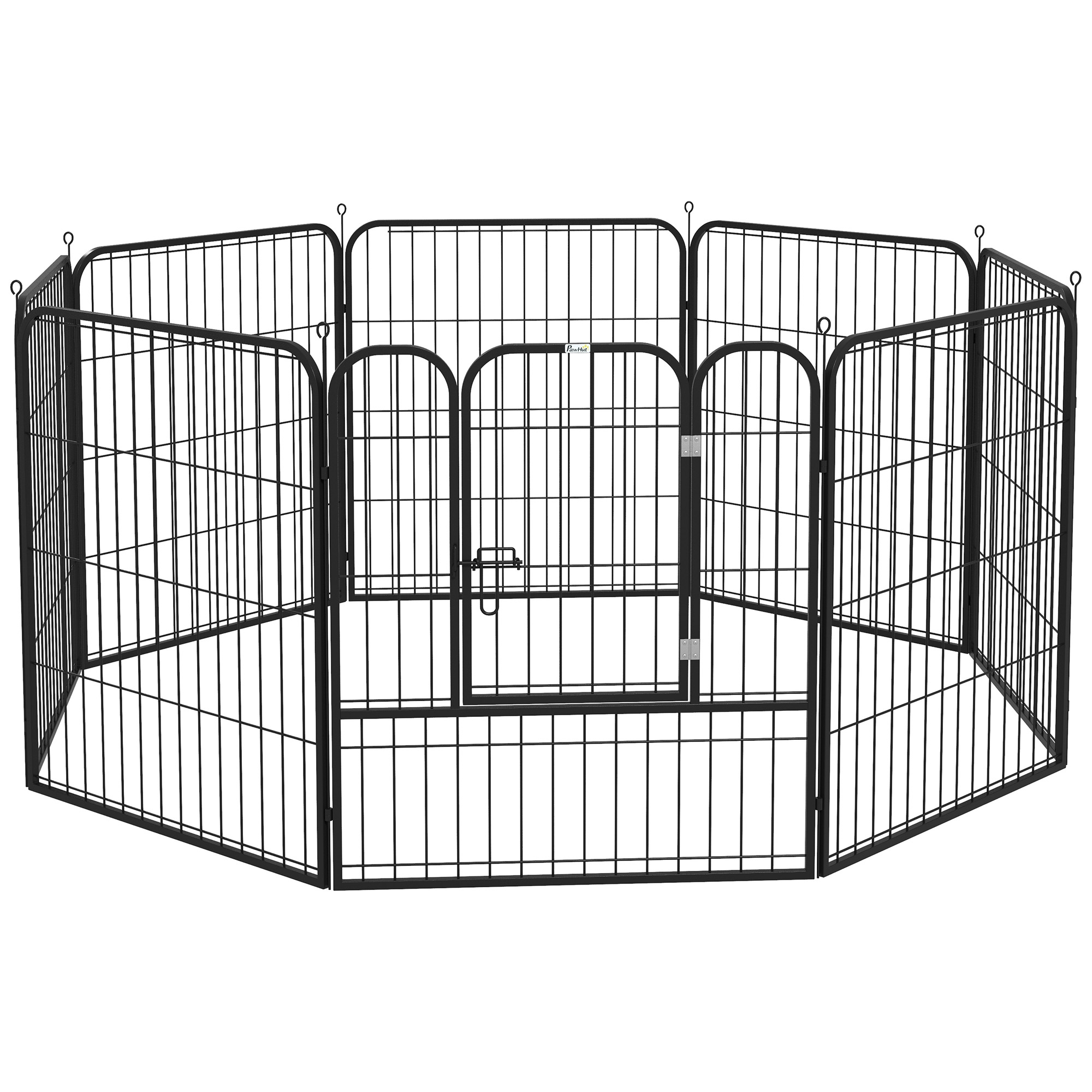 Koera aedik metall 79x79cm must