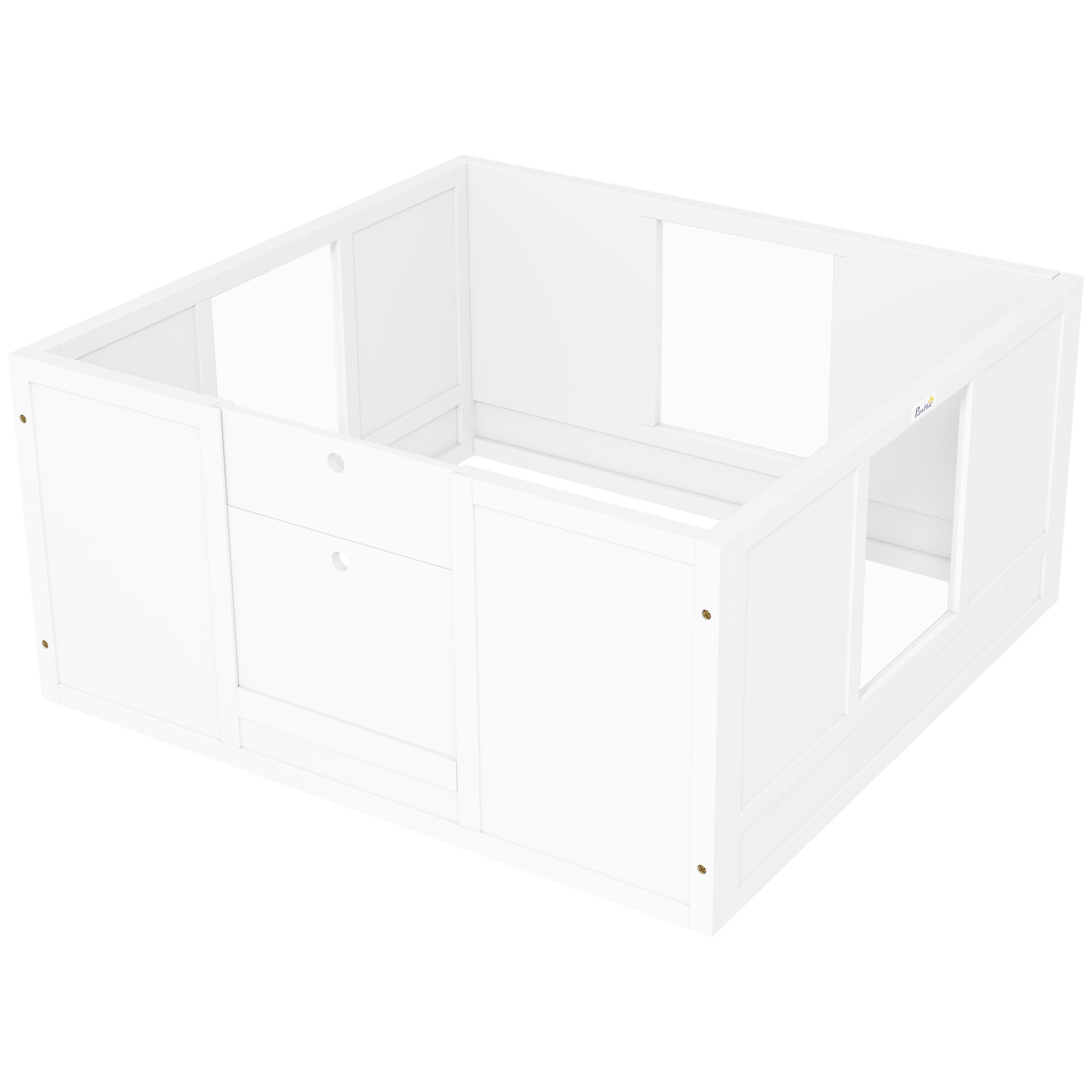 Koera aedik 100 x 96 x 48 cm valge