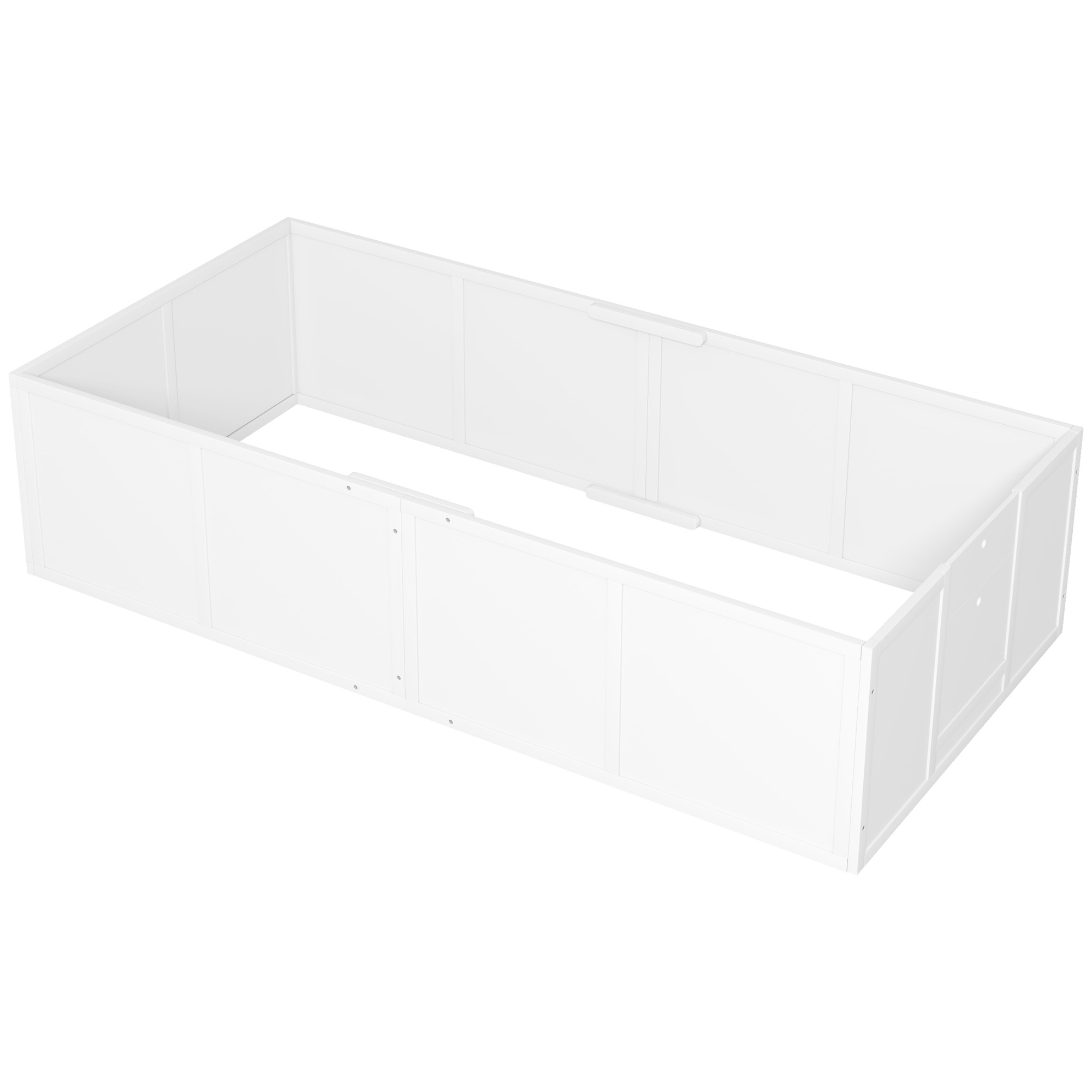 Koera aedik 196 x 96 x 48 cm valge