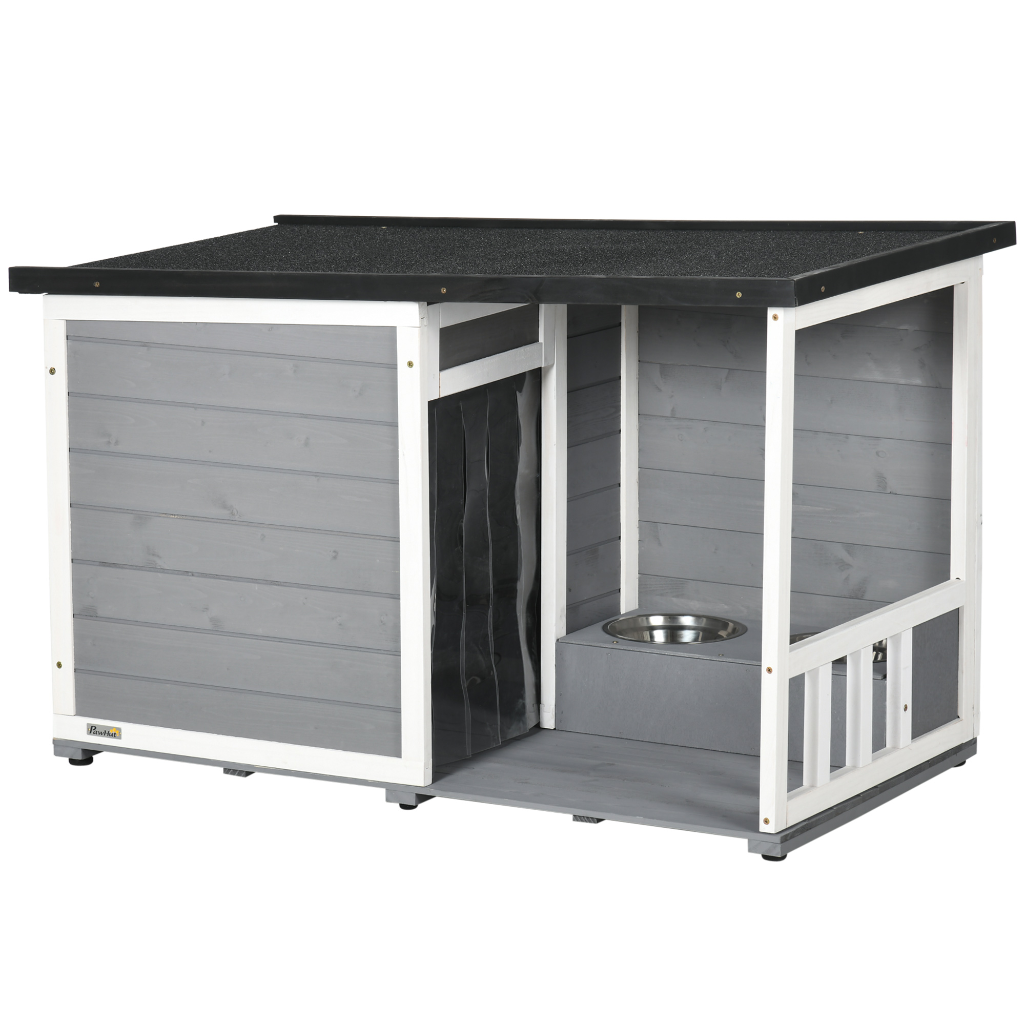 Hall koerakuut verandaga 103x62x60-66cm