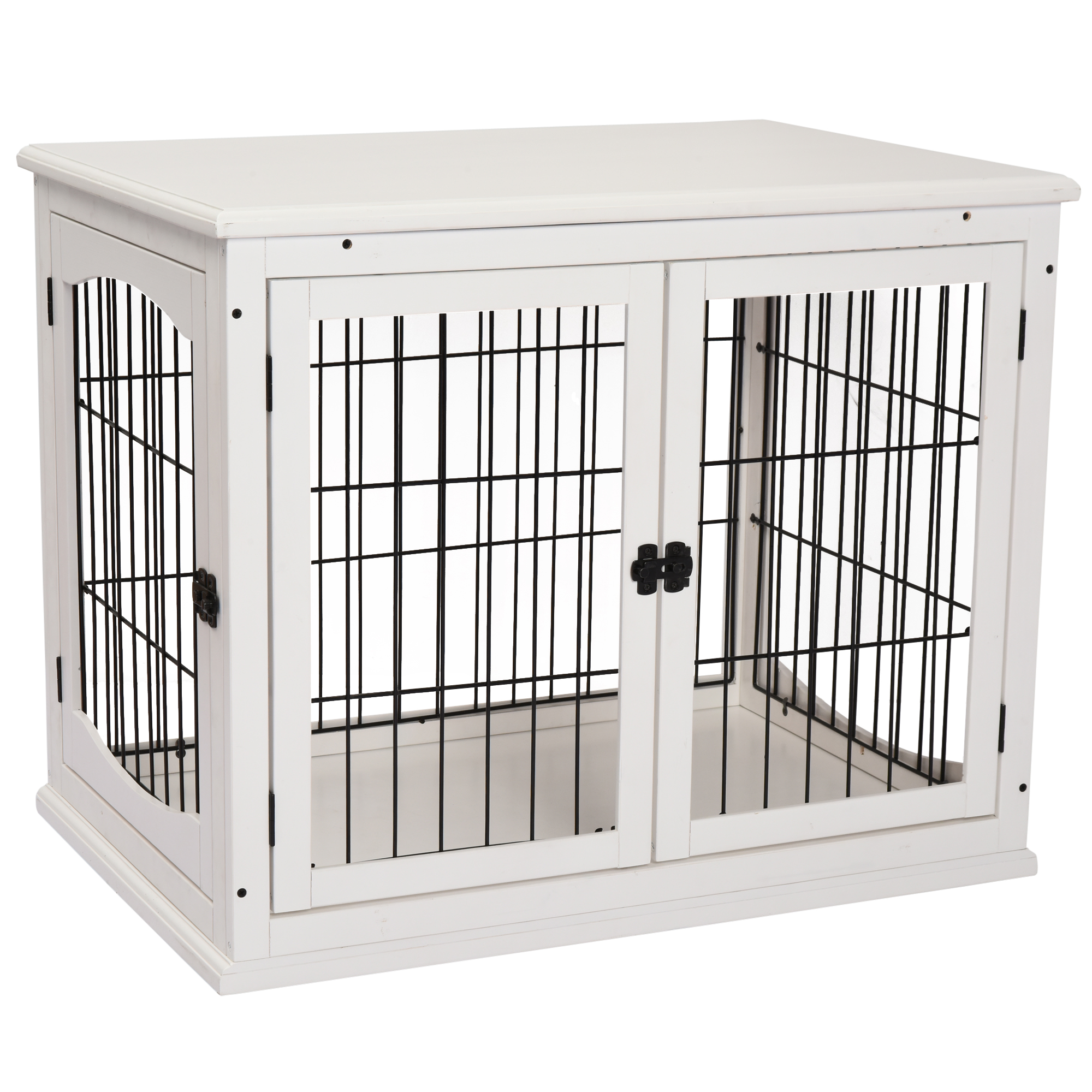 Puidust koerapuur 81 x 58,5 x 66 valge