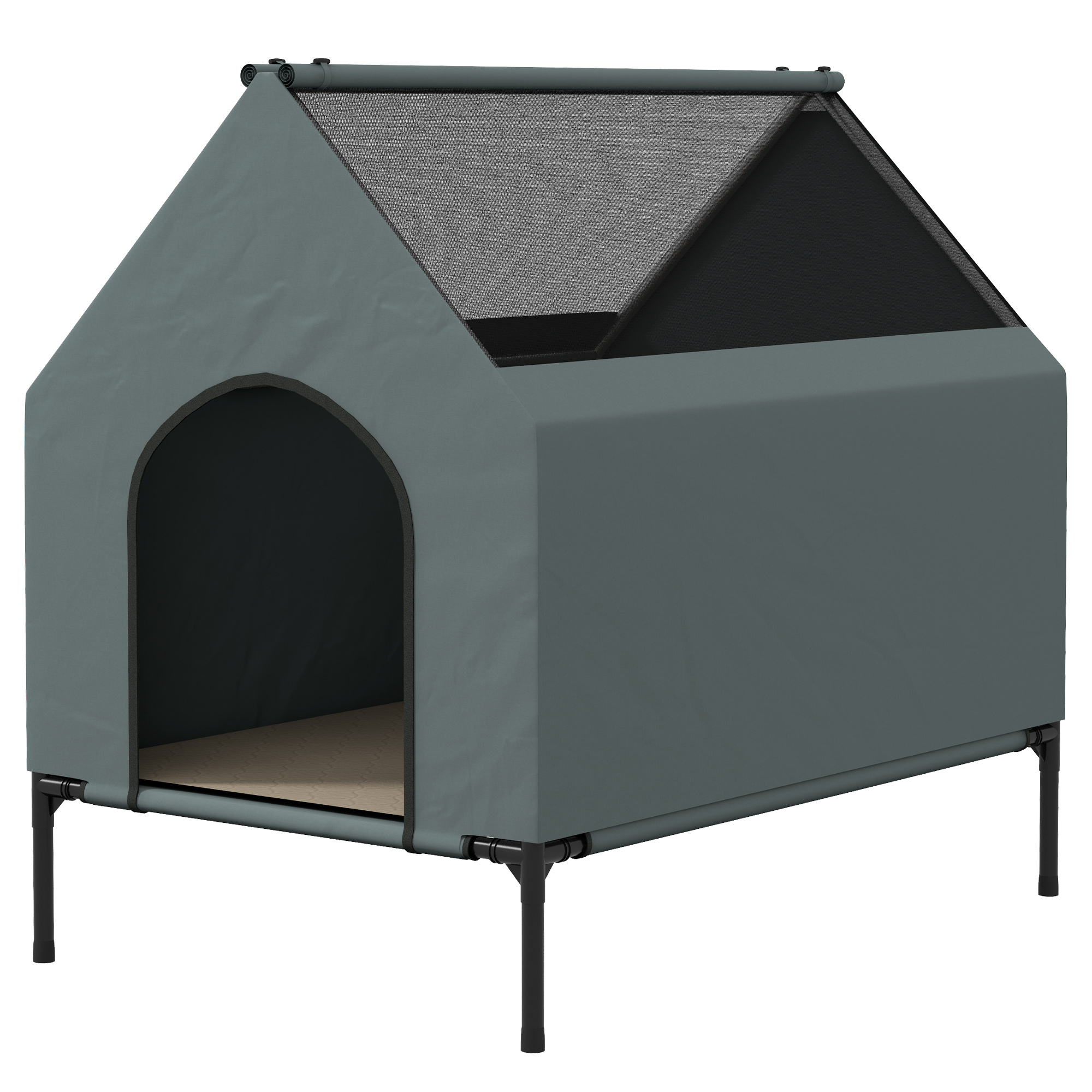 Koerakuut 81x51x78cm hall must